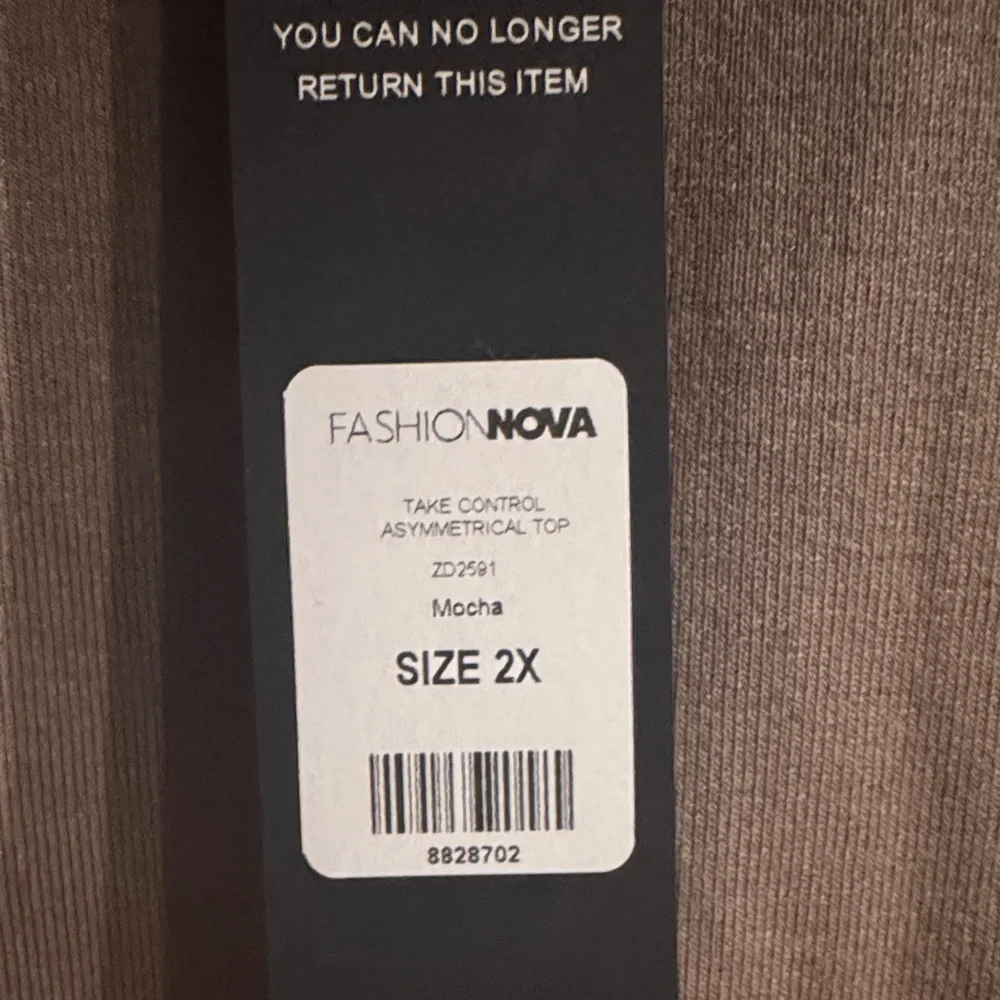 Fashion Nova Tan Short Sleeve Top - Picture 2 of 3